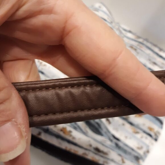 New Southwestern Western Purse Aspen Wood Tree print Blue Brown White Quilt bag - Picture 7 of 9